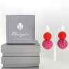 Beeren Ohrangerie | Edles Beeren - Duo, Pink - Orange