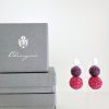 Beeren Ohrangerie | Edles Beeren - Duo, Pink-Violett